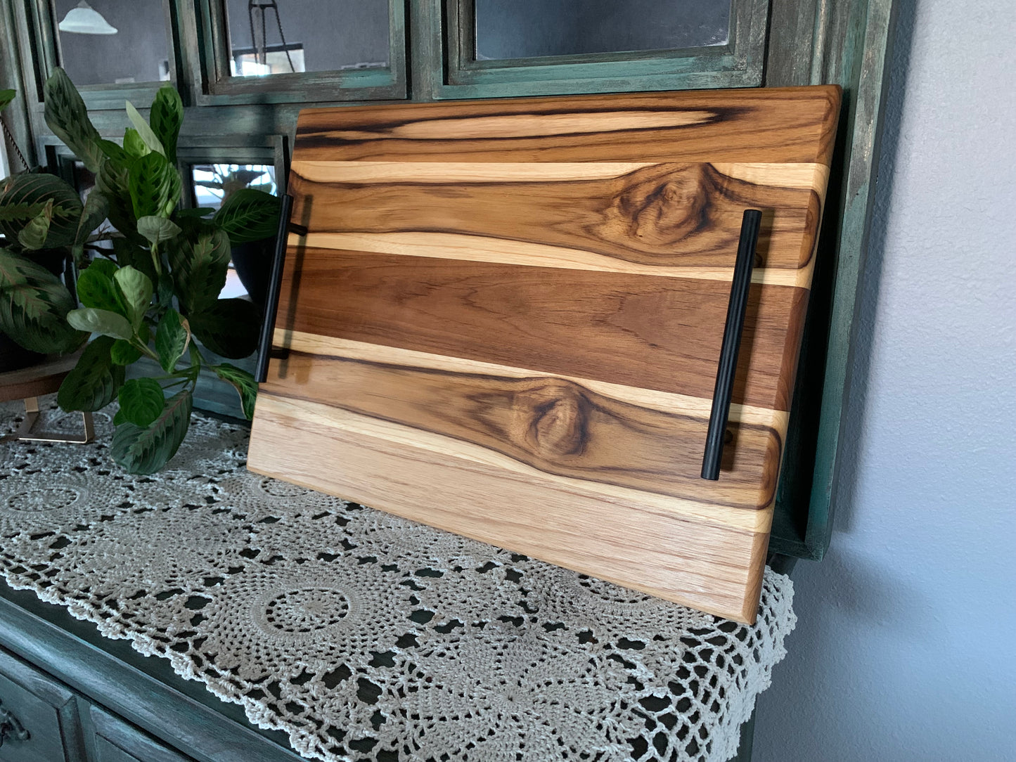 Large Teak Charcuterie Board 21X15X1