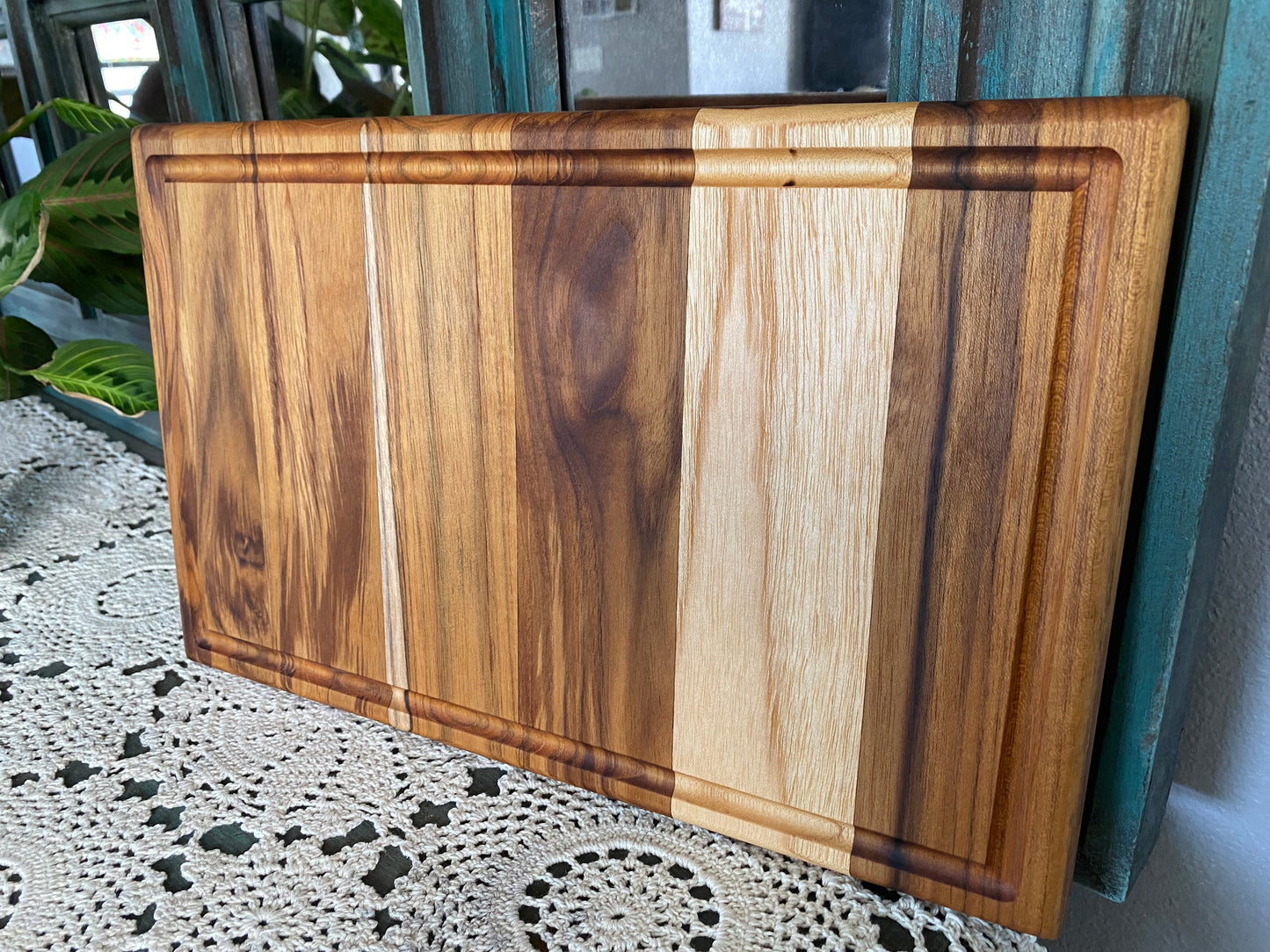 Teak Cutting Board 10x16x1